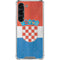 Croatia Flag Distressed Galaxy S23 Clear Case